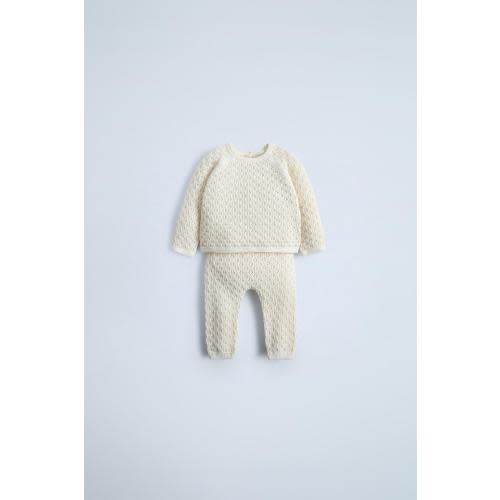 SILK COTTON KNIT SET - Ecru | ZARA United States