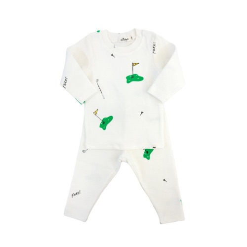 Golf Print Two Piece Set, 3-6M