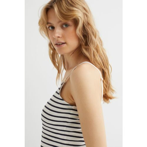 MAMA 3-pack Nursing Tank Tops, Blue/striped - Small