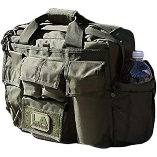 LA Police Gear Tactical Mil-Spec Jumbo Operator Diaper Bag, Men's Diaper Bag, Women's Diaper Bag - OD Green