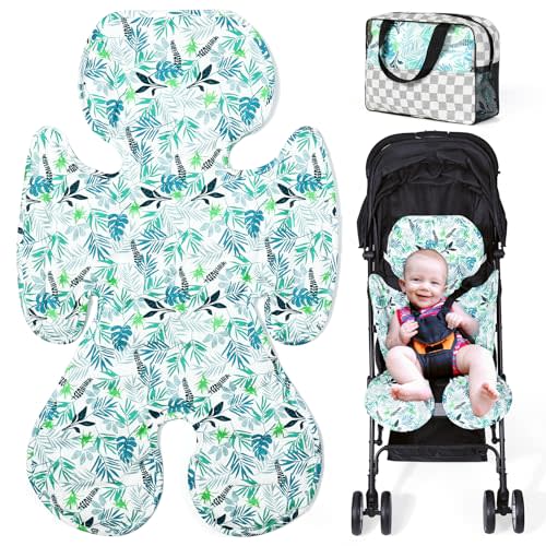 Orzbow Car Seat Cooler Pad for Toddler, Reversible Stroller Cooling Pad Liner - Universal Baby Cooling Pad, Summer Car Seat Gel Cooling Mat Cushion for Baby Chair, Child Safety Car Seat, Green