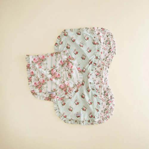 Trixie Ruffled Burp Cloth Set