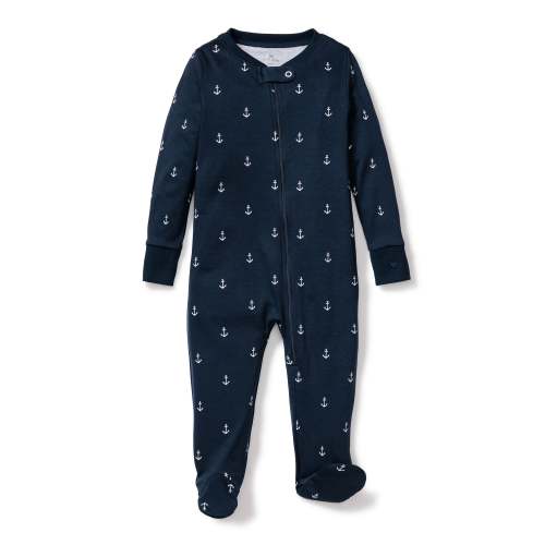 Baby's Pima Romper in Portsmouth Anchors