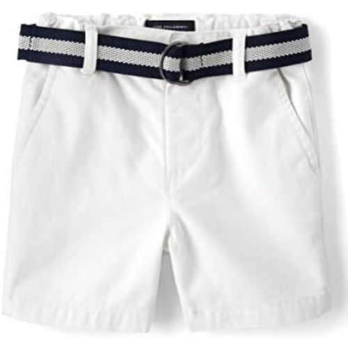 The Children's Place Baby Boys' and Toddler Twill Belted Chino Short