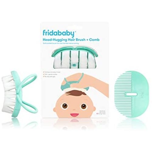 FridaBaby Infant Head-Hugging Hairbrush + Styling Comb Set, from The Makers of NoseFrida