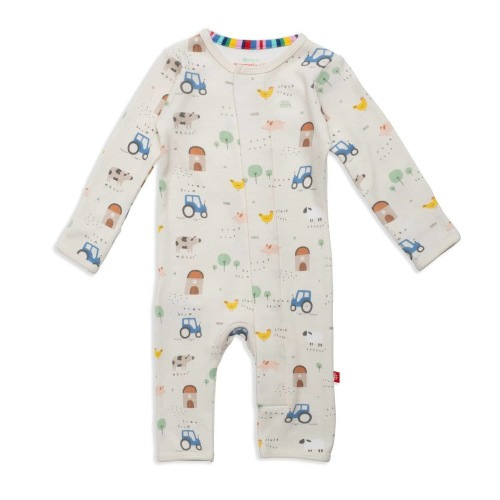 pasture bedtime organic cotton magnetic fuss free coverall