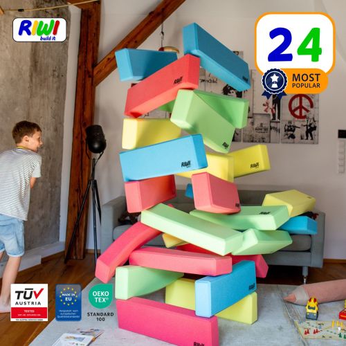 RIWI® XXL Building Blocks! – Endless Play, Big Creativity, Safe for Your Home! – RIWI Buildit US