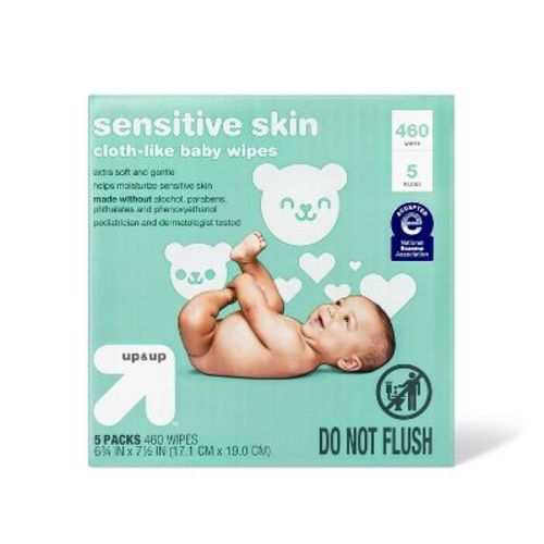 Sensitive Skin Baby Wipes with Moisturizing Lotion - up & up™ (Select Count)
