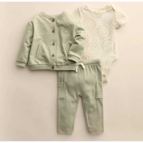 Baby Little Co. By Lauren Conrad Bomber Jacket, Bodysuit & Pants Set