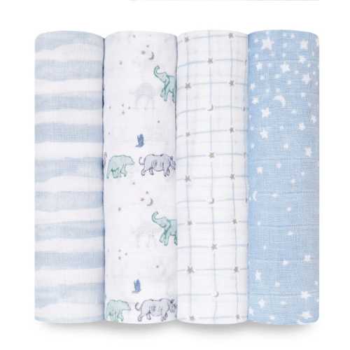 cotton muslin swaddle 4pk - rising star