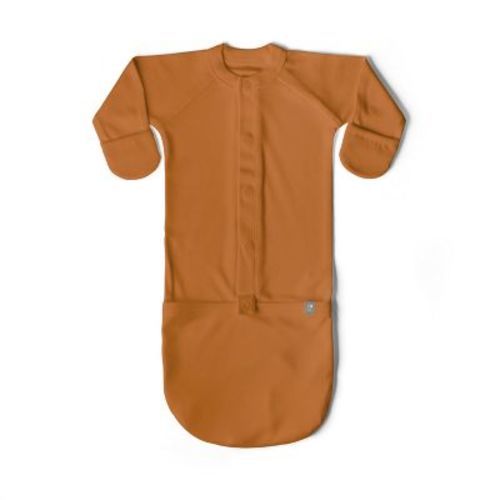 Goumi 24 Hour Convertible Sleeper Baby Gown - Sandstone 0-3M