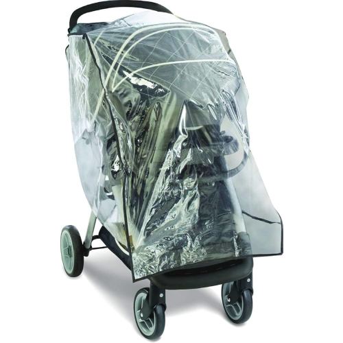 Graco Travel System Weather Shield, Baby Rain Cover, Universal Size to fit Most Travel Systems, Waterproof, Windproof, Ventilation, Sun Protection, Shade, Umbrella, Pram, Vinyl, Plastic, Clear