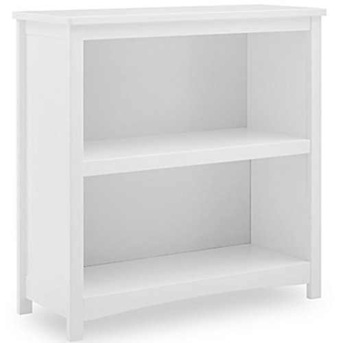 Delta Children Universal 2-Shelf Bookcase in  - Bianca White