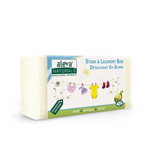 Aleva Naturals Baby, Stain & Laundry Bar Soap, Fragrance Free, 0.48 lb (220 g)