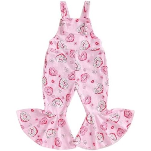 Sejardin Toddler Baby Girl Clothes Bell Bottoms Jumpsuit Sleeveless Suspenders Romper Infant Girl Summer Outfit