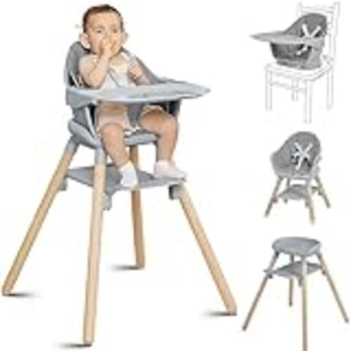 Amazon.com : Skip Hop Baby High Chair, Eon 4-in-1, Grey/White : Baby