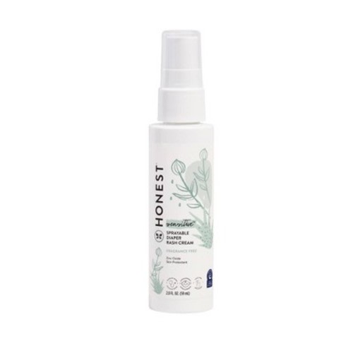 The Honest Company Sensitive Sprayable Fragrance Free Diaper Rash Cream - 2 fl oz