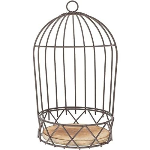 Abaodam Decorative Farmhouse Birdcage Candle Holder Antique Bird cage Planter Holders- Decorative Birdcage Festival Flowerpot Holder- Candleholder Adornment