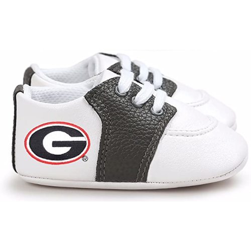 Georgia Bulldogs Pre-Walker Baby Shoes -Power G Black Trim