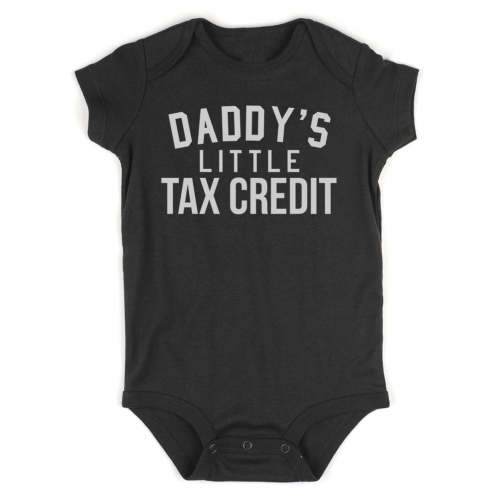 Daddys Little Tax Credit Funny Babyshower Infant Baby Boys Bodysuit – Kids Streetwear