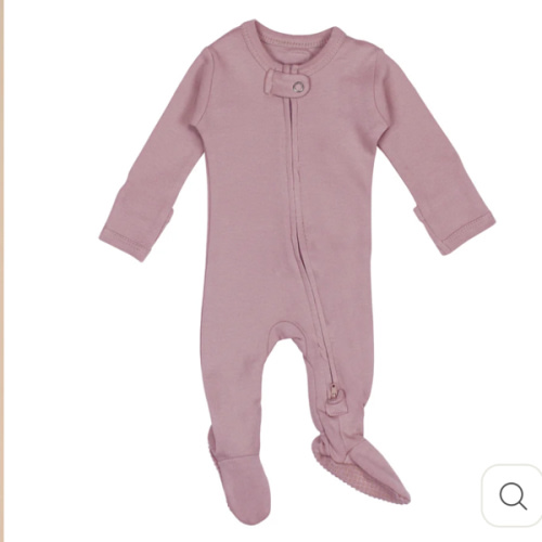 Organic 2-Way Zipper Footie in Lavender – L'ovedbaby
