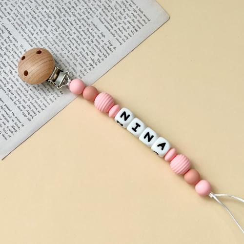 Personalized Pacifier Clip, Baby shower Gift, Custom Soother Clip, Newborn Gift, Baby Binky Clip, Custom Dummy clip, Baby Pacifier Holder