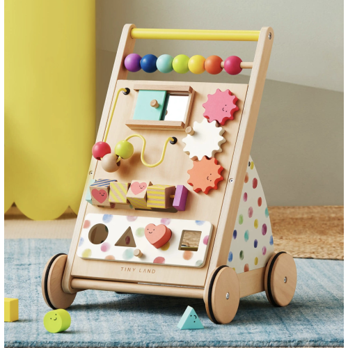 Tiny Land® Premium Natural Wooden Activity Walker | Tiny Land Official Store® | All for Kids