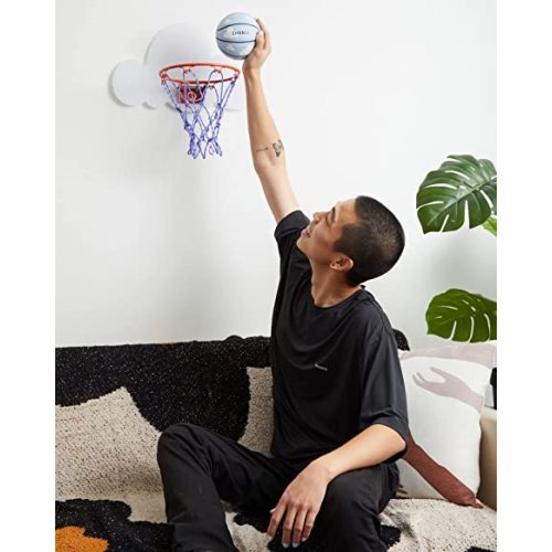 Chance Mini Hoop – Basketball Backboard for 9-inch Basketballs - Cloud (White)
