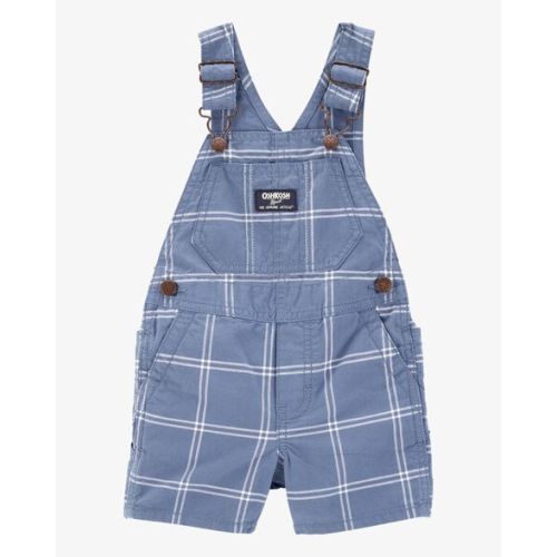 Baby Plaid Shortalls - Blue - OshKosh | Carter's
