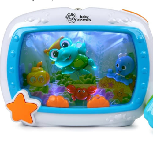 Baby Einstein Sea Dreams Soother Musical Crib Toy and Sound Machine, Newborn and up