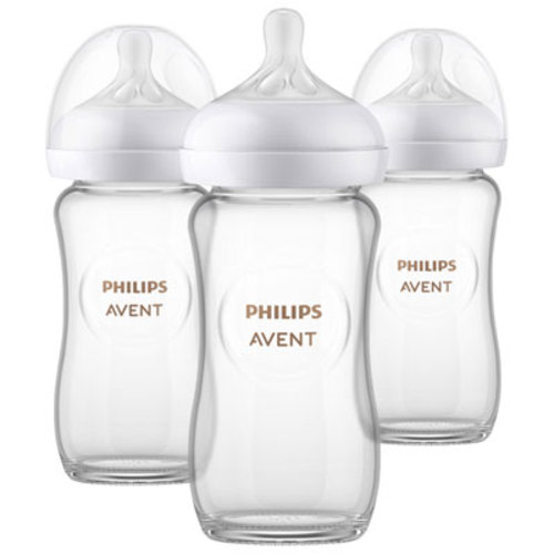 Philips Avent Glass Natural 8 oz. Baby Bottle Set - 3 Pack