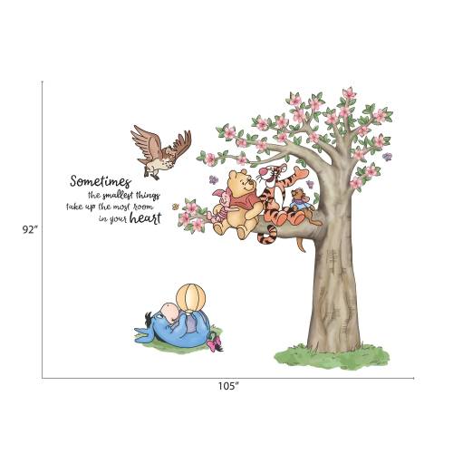 Winnie The Pooh, Winnie and Friends Wall Decal, Kids Wall Stickers, Removable Kids Room Stickers, Nursery Wall Art, Playroom Decor