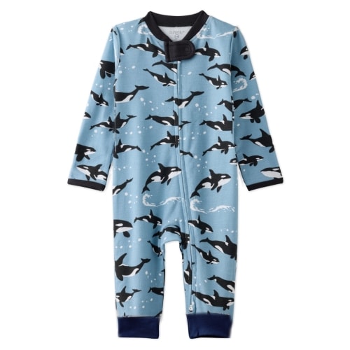 SHADOW Footless Sleep & Play - Orkids, size 0-3M
