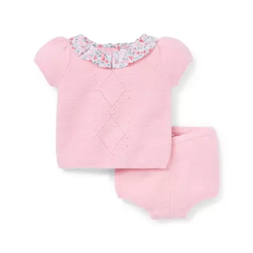 Baby Rose Icing Baby Floral Collar Matching Set by Janie and Jack