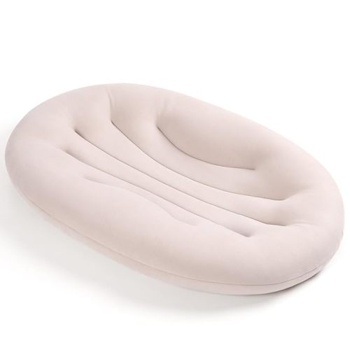 Happle sunny Baby Lounger for Newborn: Portable & Lightweight Pillow for Tummy Time Playtime & Diaper Changes - Skin-Friendly & Breathable for 0-12 Month Supervised Use