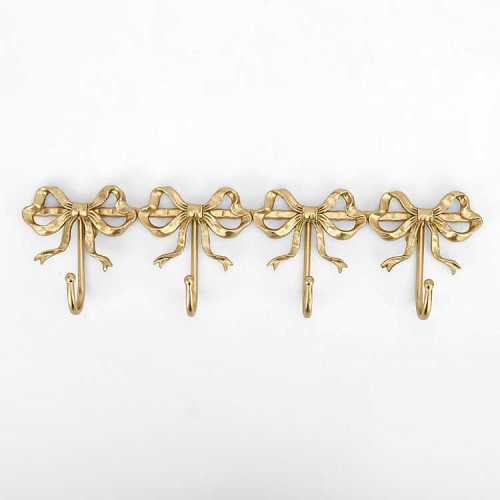 Gold Bows Wall Hooks | Kirklands Home