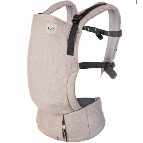Linen Ergonomic Baby Carrier - Free-To-Grow Sand Tan – Baby Tula US
