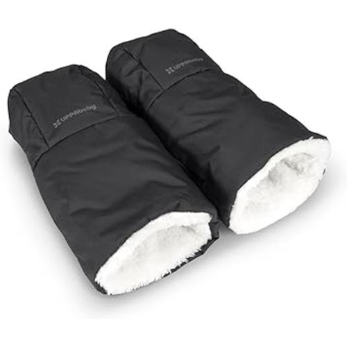 UPPAbaby CozyHandmuff/Easily Attaches to Stroller Handlebars/Ultra-Plush, Weather-Proof Hand Protection/Jake (Charcoal)
