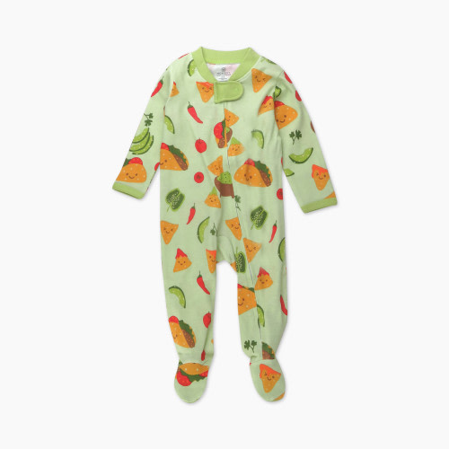 Honest Baby Clothing Organic Cotton Sleep & Play - Taco Time, 0-3 M