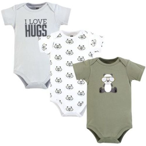 Hudson Baby Infant Boy Cotton Bodysuits, Cool Panda, 3-6 Months