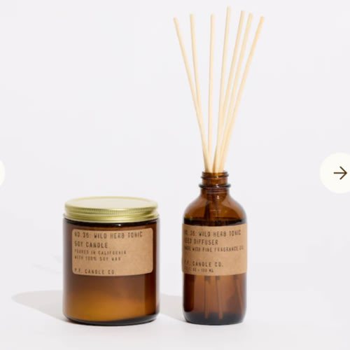 pf candle co teakwood & tobacco
