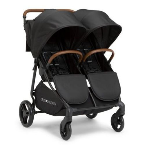 Delta Children Cruzer Double Lightweight Stroller With Reclining Seat
