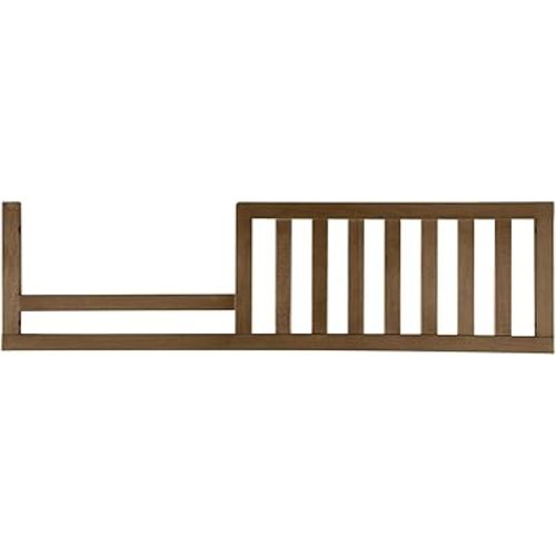 Toddler Bed Safety Guard Rail for Westwood Design Convertible Cribs - Solid Wood Rail for Convertible Crib to Toddler Bed Conversion - Safety Rails for Children's Beds (Harvest Brown, Westfield Crib)