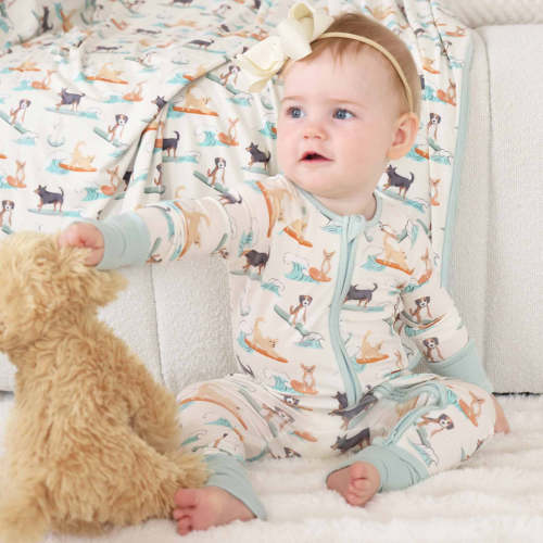 Paddle Pups Convertible Zip Romper