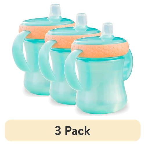(3 pack) The First Years Soft Spout Trainer Cups, 7 oz — 2 Pack — Pearlized