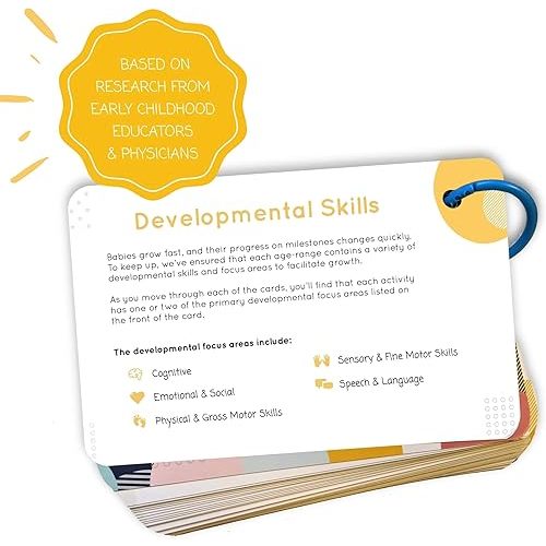 Curious Baby™ Award Winning 40+ Activities for Baby & Me (0-12 Months) | Developmentally-Focused and Stimulating Creative Playtime Ideas for Baby & Me | Includes Black/White High-Contrast Cards