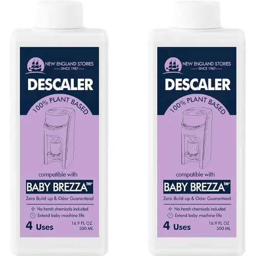 New England Stories Baby Brezza Compatible Descaler 33.8 Fl Oz, Universal Cleaner Solution for Baby Brezza and Other Baby appliances, Remove Build-up Extends Machine’s lifespan