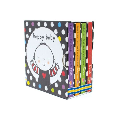 Baby's Very First Black And White Little Library - (baby's Very First Books) By Fiona Watt (hardcover)