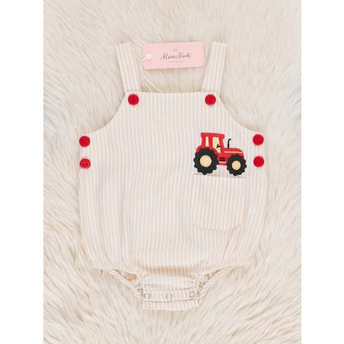 Embroidered Red Tractor Johnny
