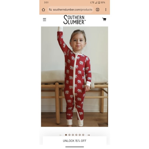 Zipper Baby Pajamas | Super Soft Viscose Bamboo | Elephant Print | Free Shipping >$75 – Southern Slumber